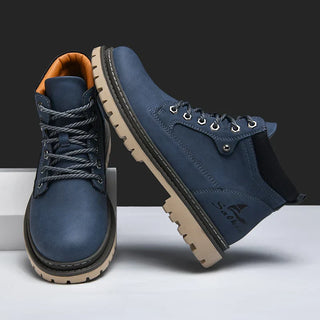 Heren Winter Veterlaars Met Antislip Profielzool