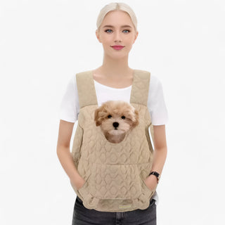 PetVoyager | Extra Ruime Draagtas - Comfortabel, Waterdicht & Winddicht Khaki M