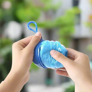 MEELANO Bærbar vinter mini regnfrakke Poncho | Nøglering Kugle med krog - ufrugtbar