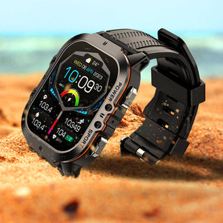 MEELANO Fitmodes | Smartwatch | Mere end 100 sportstilstande | Opdag dine fitnessmål Sort