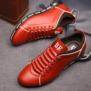 Calico Casual Sneakers | Nette herensneakers Bruin Rood