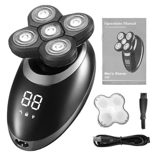 Pro Shaver | Een waterdichte, draadloze & krachtige trimmer voor heren Scheerapparaat Zilver
