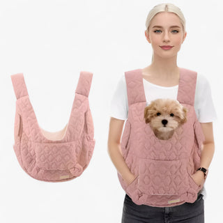 PetVoyager | Extra Ruime Draagtas - Comfortabel, Waterdicht & Winddicht Roze M