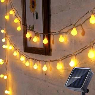 Solar-aangedreven Feestverlichting Lichtketting IP65 Warm wit