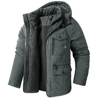 Warme Waterdichte Winterjas – Comfortabel & Weerbestendig voor Koude Dagen Grijs