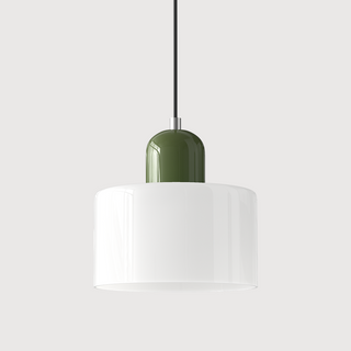 Glazen Hanglamp Elegante Voor Keuken En Woondecoratie Wit Groen