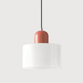 Glazen Hanglamp Elegante Voor Keuken En Woondecoratie Wit Roze