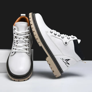 Heren Winter Veterlaars Met Antislip Profielzool