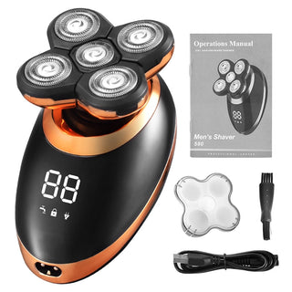 Pro Shaver | Een waterdichte, draadloze & krachtige trimmer voor heren Scheerapparaat Brons
