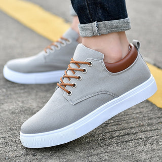 David Sneakers | Stoere herensneakers met witte zool Grijs