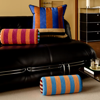 Cilindrisch Sierkussen met Vijf Gestreepte Designs voor Comfort