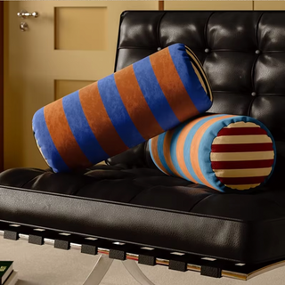 Cilindrisch Sierkussen met Vijf Gestreepte Designs voor Comfort