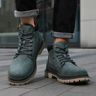 Heren Winter Veterlaars Met Antislip Profielzool
