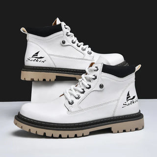 Heren Winter Veterlaars Met Antislip Profielzool