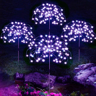 Solar LED Sfeerverlichting voor Tuinpaden en Buitendecoratie Paars