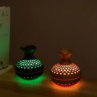 SerenityMist Aroma Diffuser – Moderne LED-diffuser met 300 ml reservoir en bloemendesign