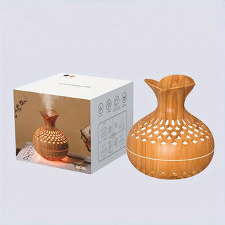 SerenityMist Aroma Diffuser – Moderne LED-diffuser met 300 ml reservoir en bloemendesign