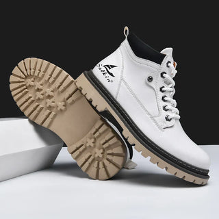 Heren Winter Veterlaars Met Antislip Profielzool