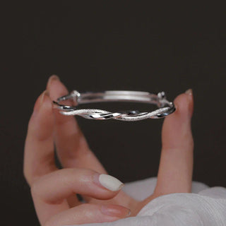 Zilveren Gevlochten Armband voor Dames