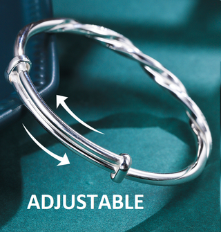 Zilveren Gevlochten Armband voor Dames