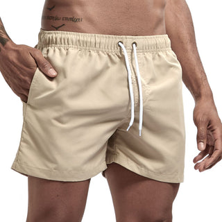 Victory | Sneldrogende Heren Zwembroek met Comfortabele Pasvorm Beige
