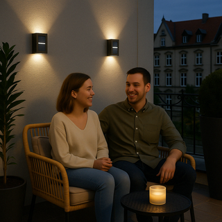 SolarGlow™ LED Solar Wandlampen – Draadloos, Weerbestendig & Sfeervol Licht voor Buiten