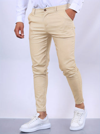 Lorvik | Stijlvolle Heren Chino Broek Abrikoos