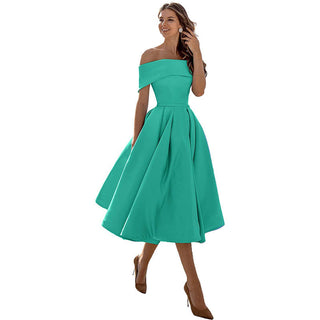 Strapless satijnen feestjurk: casual elegantie satijn ijsblauw