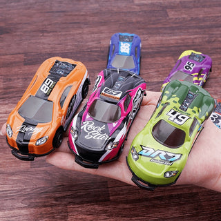 Kinder Stuntauto's Set - Dubbelzijdige Flip Racewagens, Frictie-Aangedreven Voertuigen voor Eindeloos Speelplezier, Cadeau voor Jongens & Meisjes