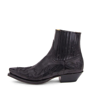Sven | Leren Cowboylaarzen Zwart