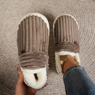 Lisa - Pantoffels Thermisch Warm Dames Bruin