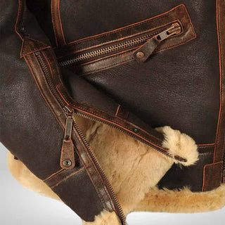 Thomas™ | Exclusief pilotenjack met bontkraag