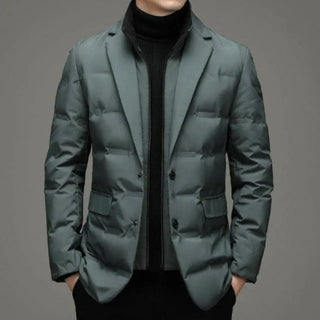 Heren Jas - Chique - soft shell - Zakelijk - Modern Design - Gestroomlijnd - Perfect voor Dagelijks Gebruik Groen