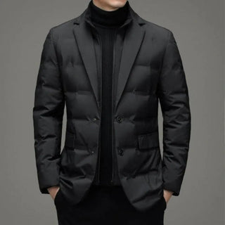 Heren Jas - Chique - soft shell - Zakelijk - Modern Design - Gestroomlijnd - Perfect voor Dagelijks Gebruik Zwart