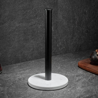 Elegante Keukenrolhouder met Stabiel en Modern Design Zwart