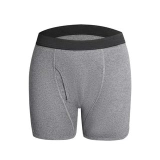 Ultra-absorberend incontinentieondergoed voor heren, plat model grijs