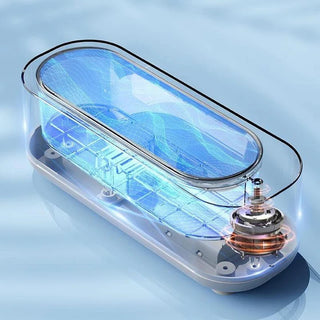 Ultrasone glasreiniger: snelle reiniging in 3 minuten, verwijdert vet en stof.
