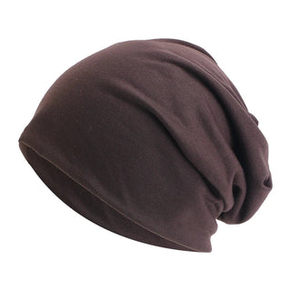 Unisex Beanie Efterår Winter Elastisk Outdoors Sport Hovedtørkläde Tähseuer donkere koffie