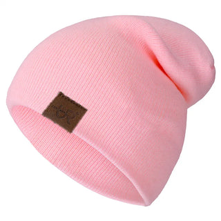 Unisex Muts Voor Mannen En Vrouwen Casual Warme Zachte Gebreide Stilvolle Wintermuts Roze 54cm-58cm