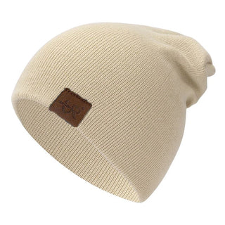 Unisex Muts Voor Mannen En Vrouwen Casual Warme Zachte Gebreide Stilvolle Wintermuts Beige 54cm-58cm