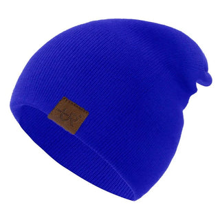 Unisex Muts Voor Mannen En Vrouwen Casual Warme Zachte Gebreide Stilvolle Wintermuts Blauw 54cm-58cm