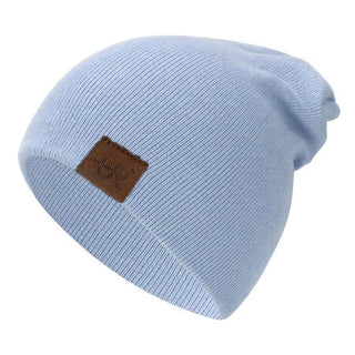 Unisex Muts Voor Mannen En Vrouwen Casual Warme Zachte Gebreide Stilvolle Wintermuts Hemelsblauw 54cm-58cm