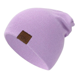 Unisex Muts Voor Mannen En Vrouwen Casual Warme Zachte Gebreide Stilvolle Wintermuts Lichtpaars 54cm-58cm