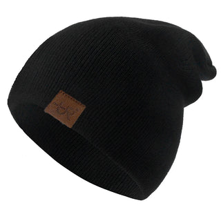 Unisex Muts Voor Mannen En Vrouwen Casual Warme Zachte Gebreide Stilvolle Wintermuts Zwart 54cm-58cm