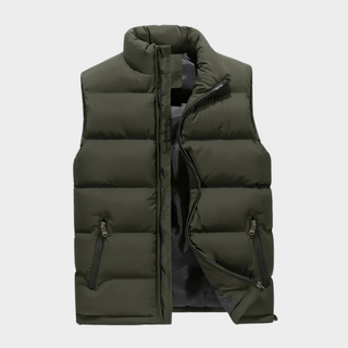 Anthony Heren Bodywarmer met Ritszakken Legergroen