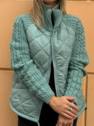Nerida | Dames Gebreid Vest voor de Herfst Blauw