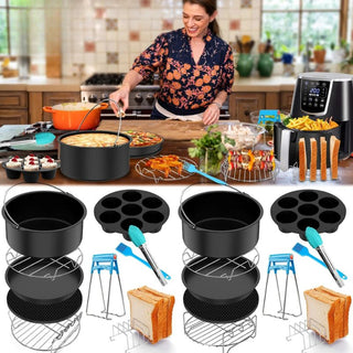 MEELANO FryChef | Air Fryer tilbehørssæt | Nemt og alsidigt | Skift dit køkken