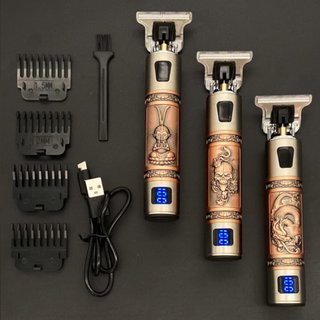 Skull Vintage Trimmer | De Barber Trend van dit jaar! - Oplaadbaar incl. Opzetstukken