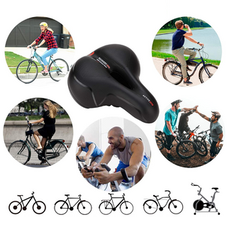 MEELANO Ridden - Perfekt cykelsadel - ekstra blød og behagelig, inklusive refleks