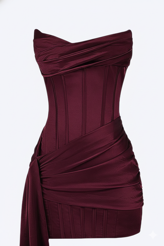 Bonera | Dames Avondjurk – Elegant Kort Design, Verfijnde Taille & Tijdloze Cocktail-Look